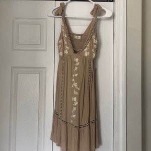 Boho Low cut airy summer dress- flowy. Worn once